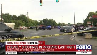 Prichard PD investigating 2 deadly shootings just hours apart