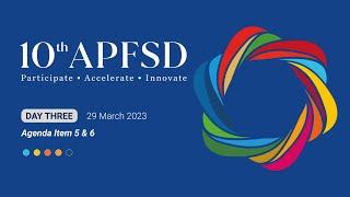 Asia-Pacific Forum on Sustainable Development 2023 (Day 3)