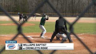 Williams Baptist and Crowley's Ridge split baseball doubleheader