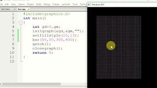 Lecture 8 : bar() function in c/c++ graphics