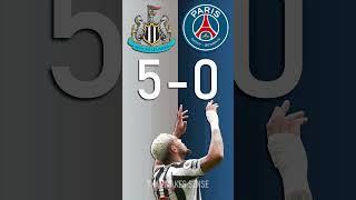 Newcastle vs PSG : UEFA Champions League Score Predictor - hit pause or screenshot