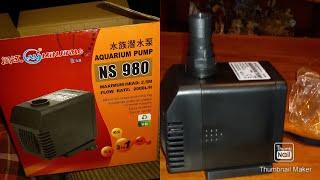 Unboxing  Minjiang NS 980 Submersible aquarium pump