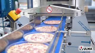 Fresh pizza packaging in traysealing with modified atmosphere (MAP)