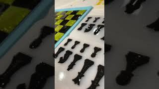 Tutorial Posted  #resin #epoxy #resinart #resinartist #chess #checkers  ##diy