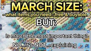 TOPWAR: March size explained: how to improve …BUT …how important is it?