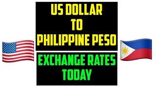 1 USD to PHP , Convert US Dollars to Philippine Pesos 08 November 2024