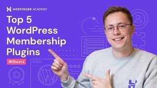 Top 5 WordPress Membership Plugins #shorts