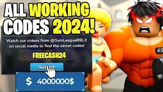 *NEW* ALL WORKING CODES FOR GYM LEAGUE IN 2024! ROBLOX GYM LEAGUE CODES