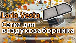 Сетка воздухозаборника | Защита системы отопления Lada Vesta от мусора