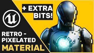 UE4 | UE5 Tutorial : Retro Pixelated Post Process Material