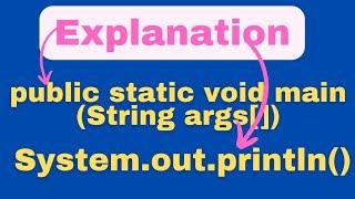 static void main ( String []args) in Java | System.out.println() in Java | #lecture-2