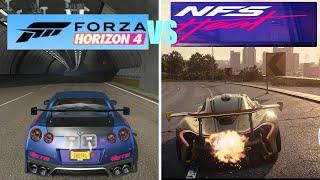 Forza Horizon 4 vs NFS Heat NISSAN GTR VS MCLAREN P1 GTR | CXLVI LEGION