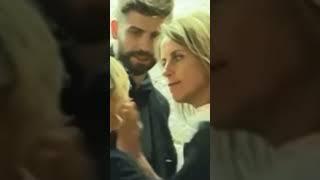 Gerard Pique и его мать абьюзят #Shakira Бывшая свекровь ладонью закрывает невестке рот, Пике молчит