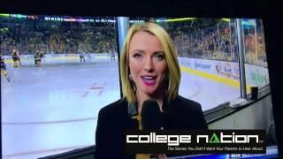 NESN's Sarah Davis says 'Herniated Dick' on Live TV