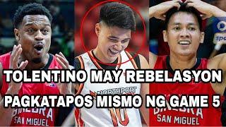 TOLENTINO MAY REBELASYON PAGKATAPOS MISMO NG GAME 5