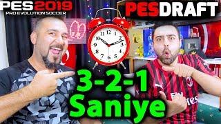 3-2-1 SANİYEDE TAKIM SEÇME CHALLENGE! | PES 2019 PESDRAFT