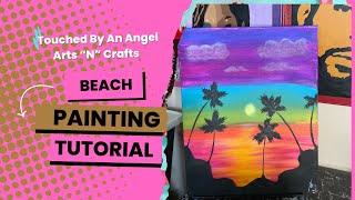 Beach Painting | Step By Step Tutorial