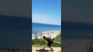 Student nails dune launch #paragliding #flightschool