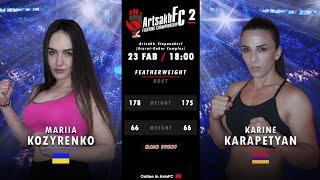 ArtsakhFC-2.Mariia Kozyrenko vs Karine Katok Karapetyan full fight