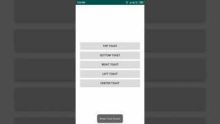 How to Implement Toast Position in Android Studio | ToastPosition | Android Coding