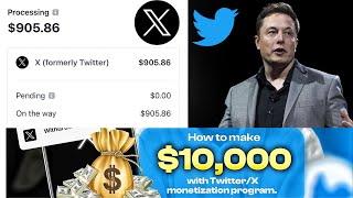 How to make money from x twitter-How to make money from x twitter monetization-make money online