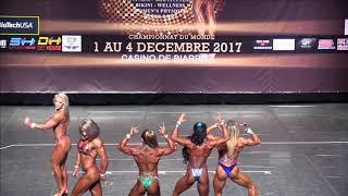 Women's Physique up to 163 at the IFBB World Fitness Championships 2017 (Biarritz), pose down