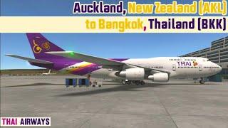 Thai Airways | Auckland, New Zealand (AKL) to Bangkok, Thailand (BKK) ​| Full Flight | Part 01