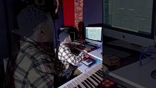 Producer Morta bigtune in the studio making beats
