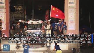 RAW: Chinese UTV pilots of Dakar 2017 celebrate victory and chew hardship