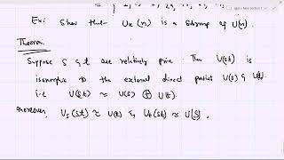 Lecture:78 The group of unit modulo n as an external direct product.