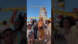 The Beverly Halls and @TheTrenchFamily take the Santa Monica Pier  #shorts #family #chaos