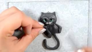 Мастер класс: Чеширский кот из полимерной глины FIMO/polymer clay tutorial