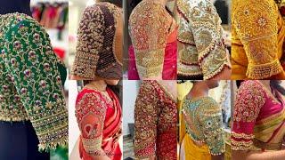 Bridal Heavy Maggam Work Blouse Designs|Aari style Work Designs|Latest Blouse Designs #maggamwork