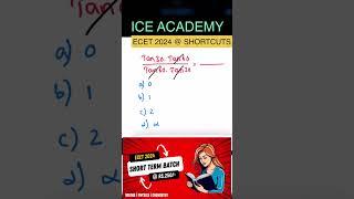 ECET 2024 ,Q-111 | How to get best rank in ECET ,#Ecetshort,#Sbtet,#ecet2024,#ecettricks