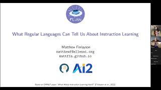 Matthew Finlayson: What Regular Languages Can Tell Us About Instruction Learning