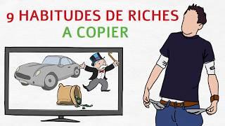 9 habitudes de riches à copier pour atteindre la liberté financière