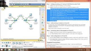 6.2.2.4 - 3.2.2.4 Packet Tracer - Configuring Trunks