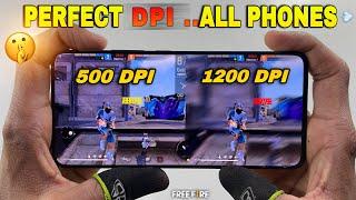 Perfect DPI for Headshot, movement, sensitivity for all phones Best DPI setting in Free fire