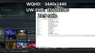 20s Easy FIX to run Skyrim | Fallouts 4 | Bethesda games in ultrawide 3440x1440 WQHD 21:9