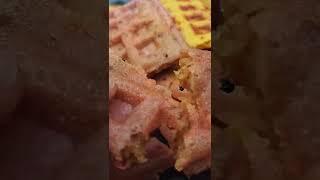 #waffles #dragon fruit #shorts #asmr #recipe #subscribe #sub