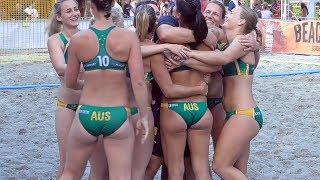 Beach Handball Girls Australia vs Argentina Shootout Highlights