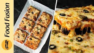 Crazy Crust Pizza - Pourable Liquid Crust Pizza  -  Recipe By Food Fusion