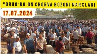 NAMANGAN UYCHI YORSITI CHORVA BOZOR NARXLARI 17.07.2024