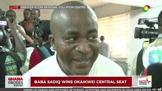 #GhanaDecides2024: Baba Sadiq of the NDC has officially won the Okaikwei Central parliamentary seat