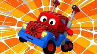 Football with Spiderman truck ! Carl the Super Truck - Car City ! Trucks Cartoon for kids