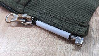 Found an easy way to repair a damaged zipper