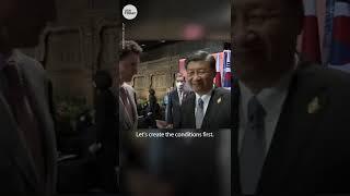 Chinese President Xi Jinping confronts Justin Trudeau at G20 | USA TODAY #Shorts