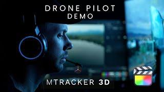 DRONE 3D TRACKING // mTracker 3D From MotionVFX Demo On FINAL CUT PRO X With The DJI Mini 3 Pro