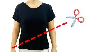 Don’t Toss That Old T-Shirt Yet! Turn It Into a Chic Maxi Dress in Just 10 Minutes!"