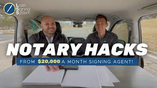 Mobile Office Set Up of a $20,000 a Month Notary Signing Agent! (Utah) | Mercedes Van | Notary Hacks